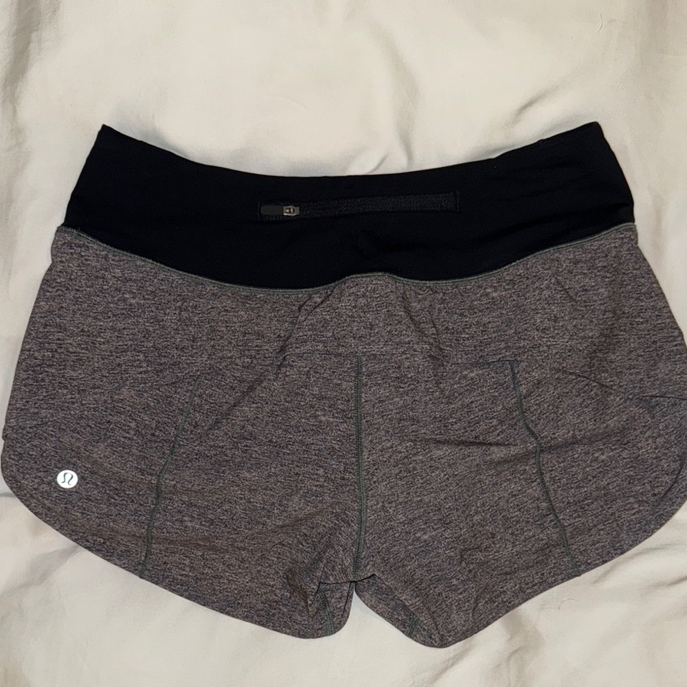 Lululemon Black and Gray Athletic Shorts